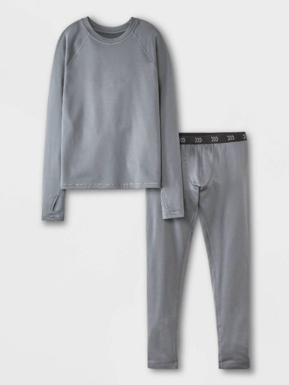 NEW Boys' 2pk Thermal Underwear Set - All In Motion™ Gray Small (6/7)